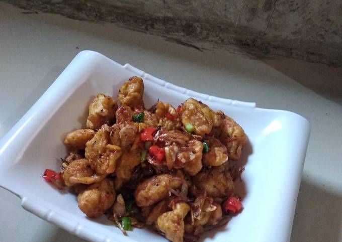 Ayam Popcorn Goreng Bawang