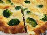 Quiche sans pâte brocolis lardons
