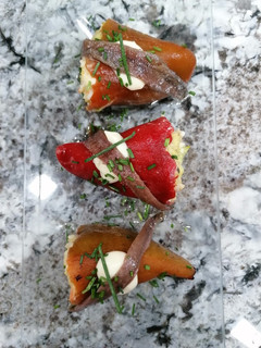 Una foto de Pimientos del piquillo rellenos en frío