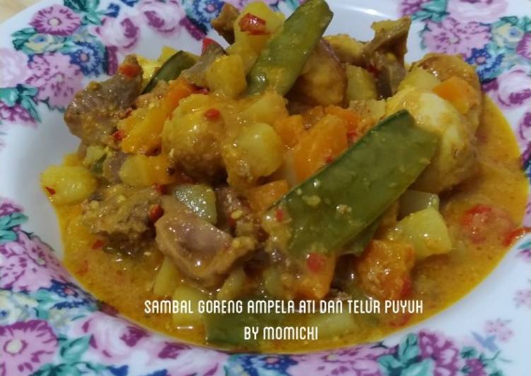 Resep Sambal Goreng Ampela Ati dan Telur Puyuh Anti Gagal