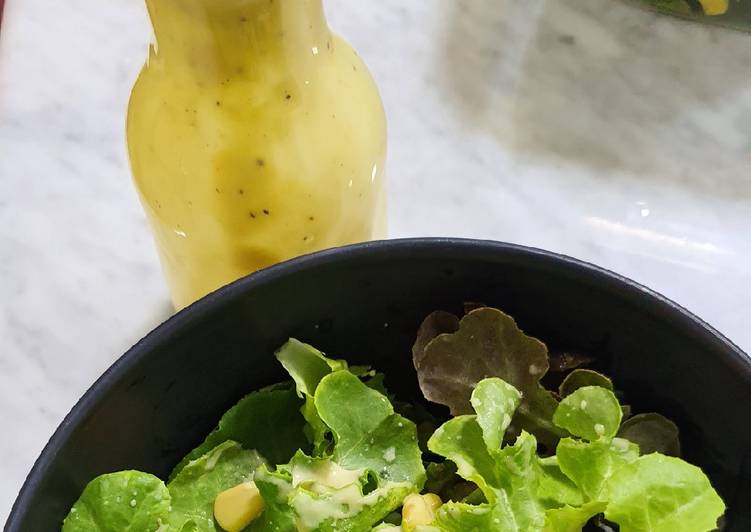 Cara Membuat 5 mins creamy vegan salad dressing Lezat