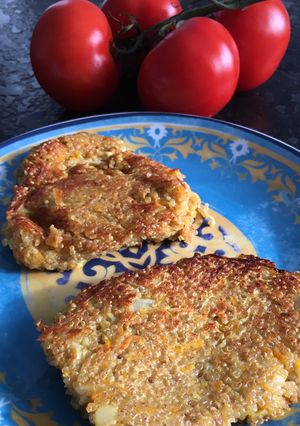 Une photo de Galette printanière au quinoa