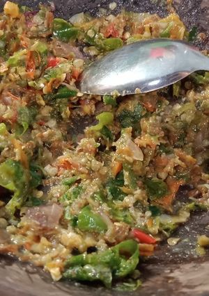Foto resep Sambel teri lombok ijo