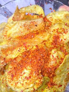 Foto resep Kripik kentang pedas toping bon cabai level 15
