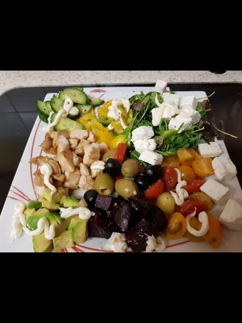 Easy Steps to Make Recipes My Garlic Chicken Salad with Garlic Mayonaise.❤ the So Delicious Can Pamper Your Tongue.