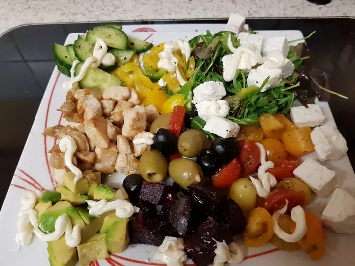 Easy Steps to Prepare|Recipe} My Garlic Chicken Salad with Garlic Mayonaise.❤ the Delicious