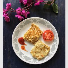 A picture of Potato cheesey wrap.