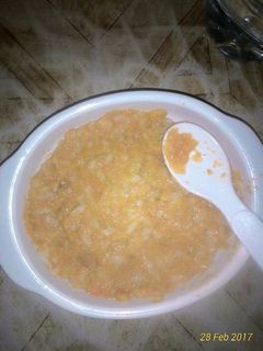 Foto resep Mpasi 10 bln nasi tim wortel brokoli