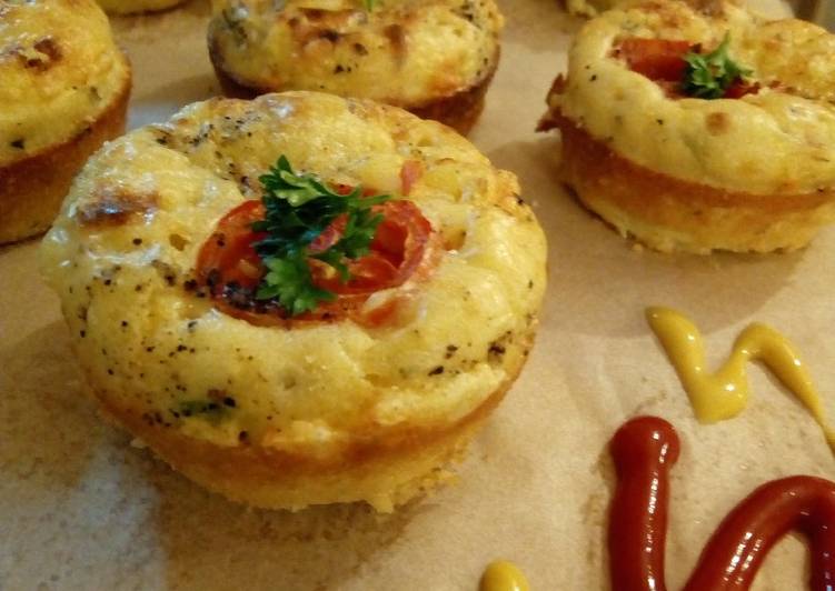 Step-by-Step Guide to Prepare Perfect Pizza muffins#festivecontest_Kisumu