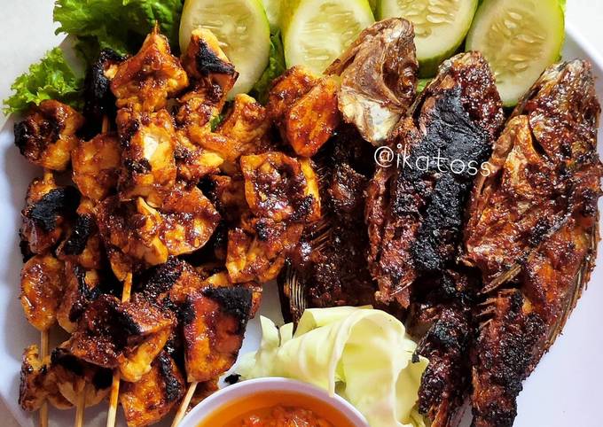 Resep IKAN MUJAER &amp; TAHU BAKAR Bumbu kecap super enak, Bisa Manjain Lidah