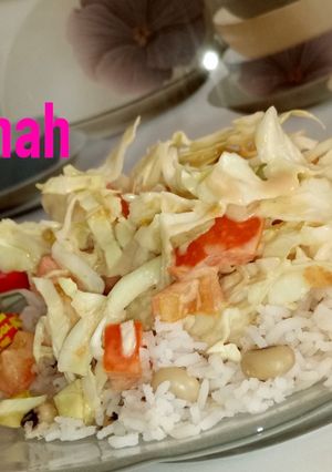 A picture of Rice and Beans.
