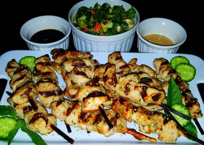 Mike's Chicken Yakatori &amp; Chilled Asian Ginger Slaw