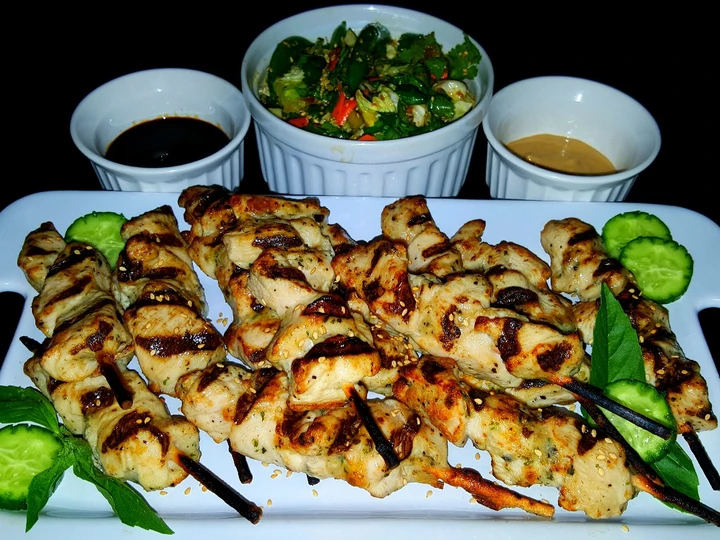 Easy Way Prepare Recipe Mike&amp;#39;s Chicken Yakatori &amp;amp; Chilled Asian Ginger Slaw that is Delicious, Perfect}