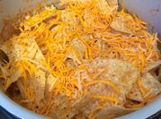 A picture of chicken nachos