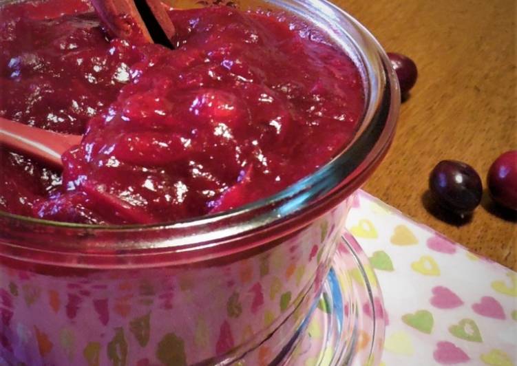 Compote de cranberries au jus d'agrumes