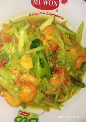 Foto resep Tumis labu Siem mix udang,bumbu kuning