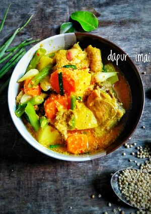 Foto resep Kare ayam + sayur