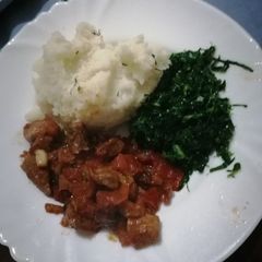 A picture of Ugali beef.