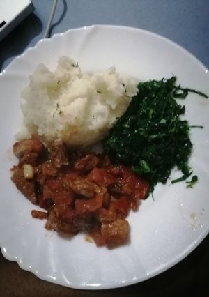 A picture of Ugali beef.