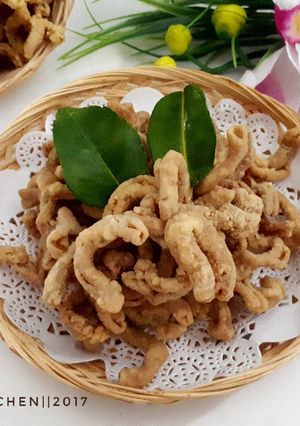 Foto resep Keripik usus ayam kriuk kriuk