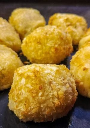 A picture of Cheese and Ham Potato Balls (Air Fryer Recipe).