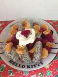 Ensalada de Pitahaya Blanca y Roja con Mandarina Chantilly!