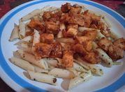 Una foto de acompañamiento para pasta pesto