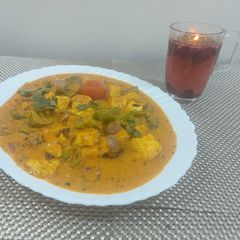 A picture of Paneer karahi.