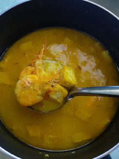 Foto resep Udang tahu kentang kuah santan