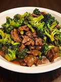 Sautéed Broccoli and Beef with Sesame Gravy