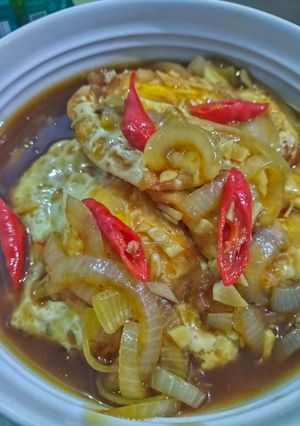 Foto resep Telur ceplok saus tiram
