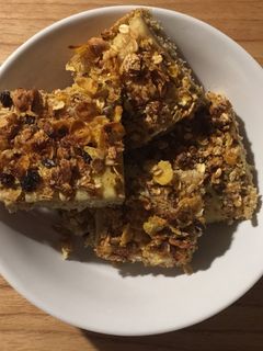 Una foto de Crumble de manzana light