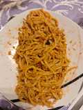 Espaguetis al Pesto Rosso