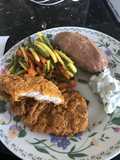 Breaded boneless pork chop