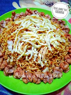 Foto resep Mie goreng telur sosis