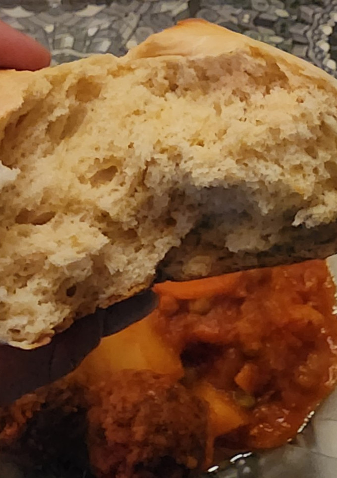 Una foto de Pan de garbanzos de lata 🥫