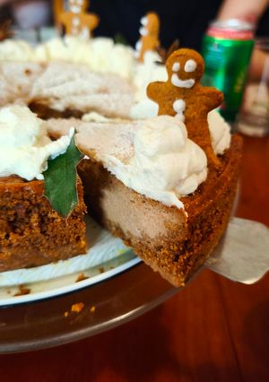 Mézeskalácsos amerikai sajttorta recept fotója