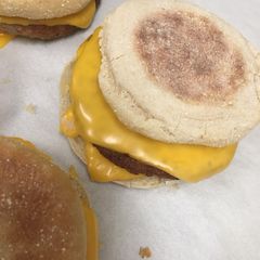 Sausage muffin sandwich A picture of Sausage muffin sandwich.