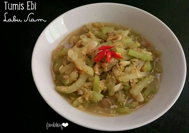 Resep Tumis Ebi Labu Siam, Lezat Sekali