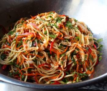 Unique Cuisine Asian chicken noodle salad Home Style