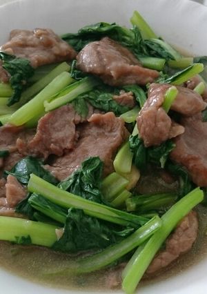 Foto resep Cah sawi + daging
