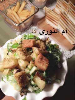 صورة لوصفة سلطة بالتويست المحمص