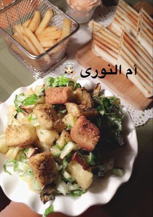 صورة لوصفة سلطة بالتويست المحمص