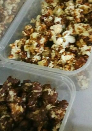 Foto resep Nutella&caramel popcorn corn