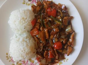Cukkinis ázsiai csirkemell recept fotója