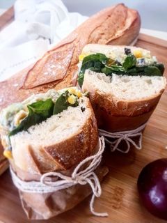 Una foto de Bocadillo de espinaca y crema de vegetales
