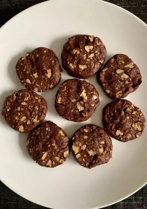 A picture of German Chocolate Cookies.