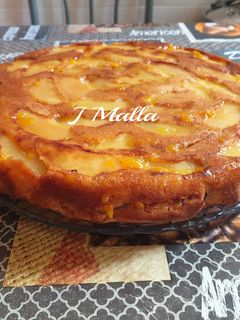 Una foto de Tarta de manzana invertida