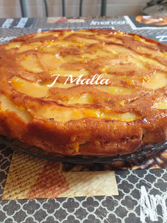 Una foto de Tarta de manzana invertida