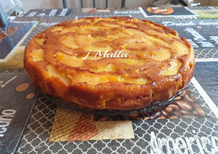 Tarta de manzana invertida